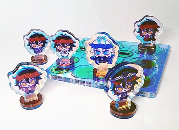 《Akuma宇宙》Mini Rainbow Acrylic Stands Set　／Nijisanji-EN／VTuber　Goods　BY：樂基水水 