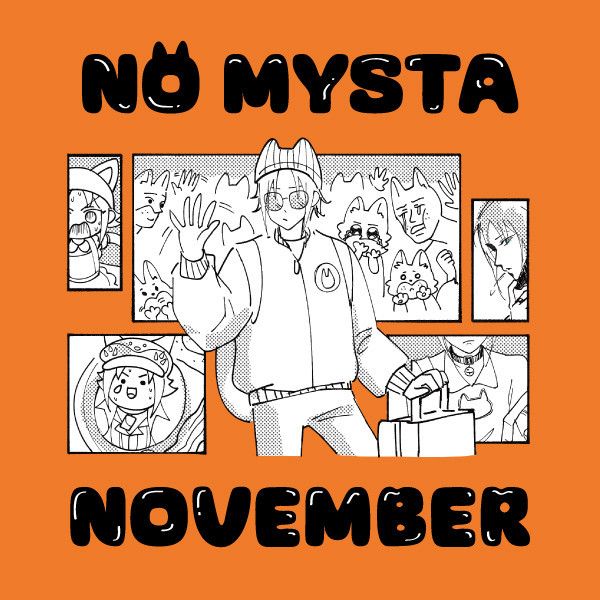 《No Mysta November》塗鴉本　／Nijisanji-EN（彩虹社）／VTuber　畫冊　BY：PP 