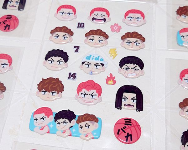 Shohoku 3 Baka Puffy Sticker　／SLAM DUNK　Goods　BY：波小姐(LADY PO)（我們果真是天才） 