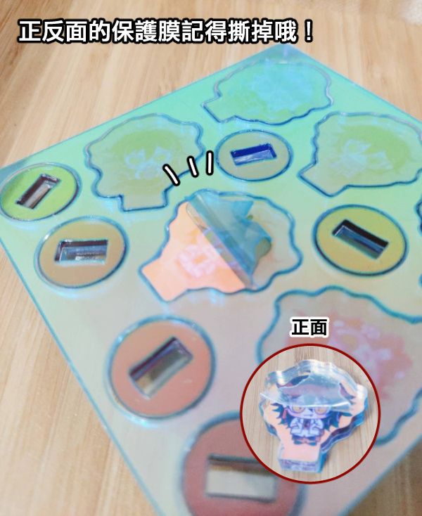 《Akuma宇宙》Mini Rainbow Acrylic Stands Set　／Nijisanji-EN／VTuber　Goods　BY：樂基水水 