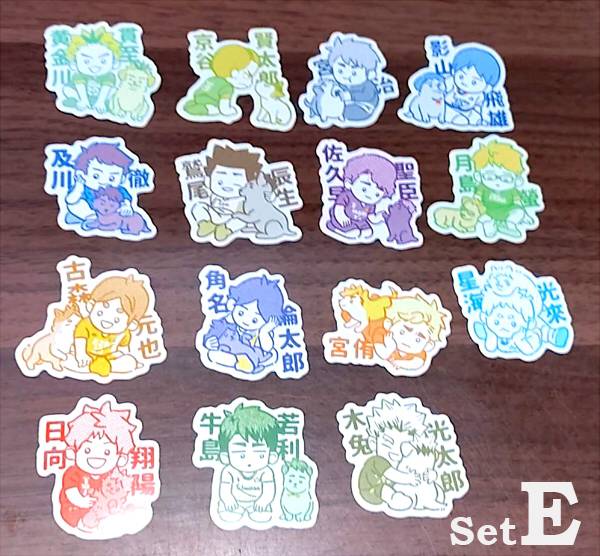 《職業隊與狗》Stickers Set　／Haikyu!!　Goods　BY：MINAMIDA 