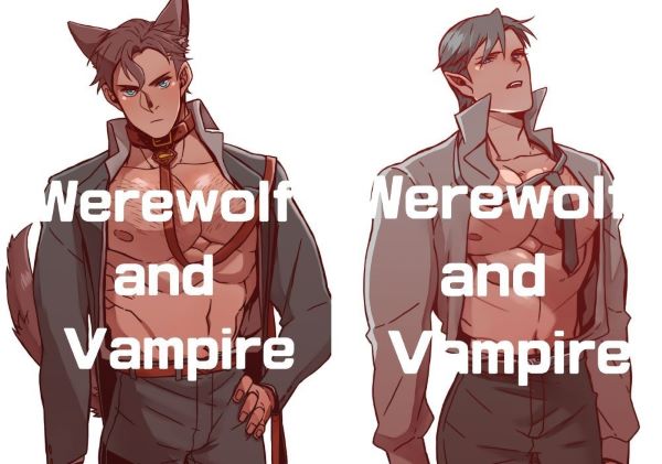 《Werewolf and Vampire》　／DC Comics　Superbat　Novel+Illustration Book　BY：戀戀（日寢社） 