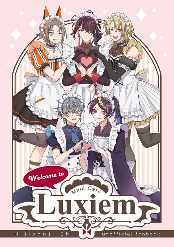 《Welcome to LUXIEM maid café》　／Nijisanji-EN（彩虹社）／VTuber／LUXIEM　漫本　BY：夜貓+喵依(大小喵)（雙貓屋） 