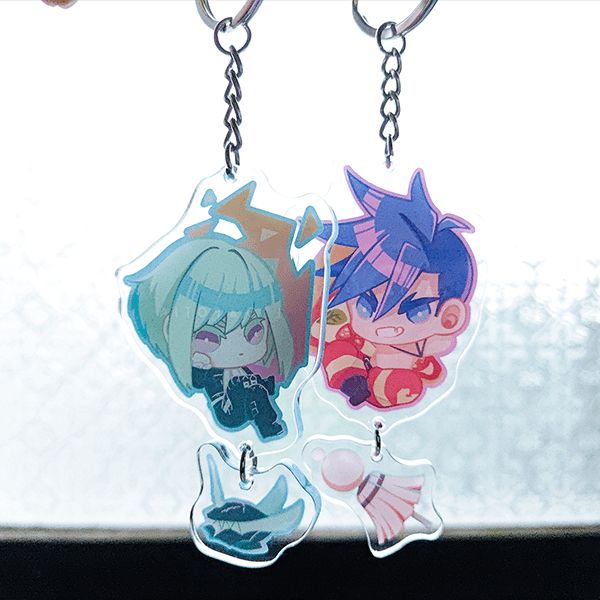 PROMARE Linked Acrylic Charms　／PROMARE　Goods　BY：黑目(KUROME) 