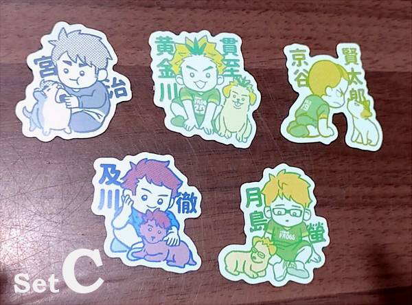《職業隊與狗》Stickers Set　／Haikyu!!　Goods　BY：MINAMIDA 