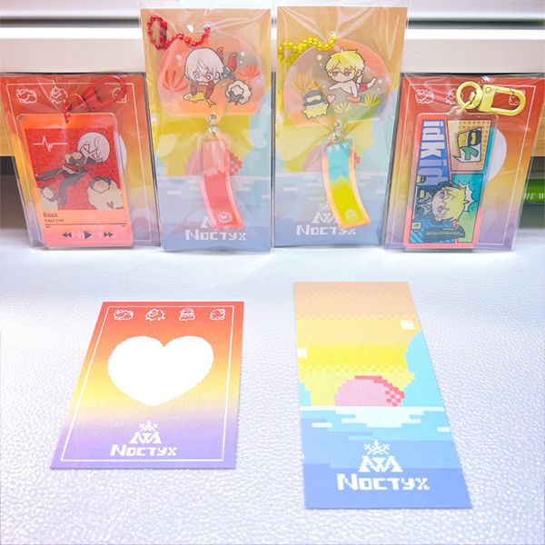 Noctyx Rainbow Acrylic Charms　／Nijisanji EN／VTuber　Goods　BY：Yumi 