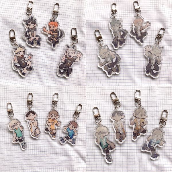 【PRE-SALE】HQ Endding Outfit Acrylic Charms　／Haikyu!!　Goods　BY：muto! 