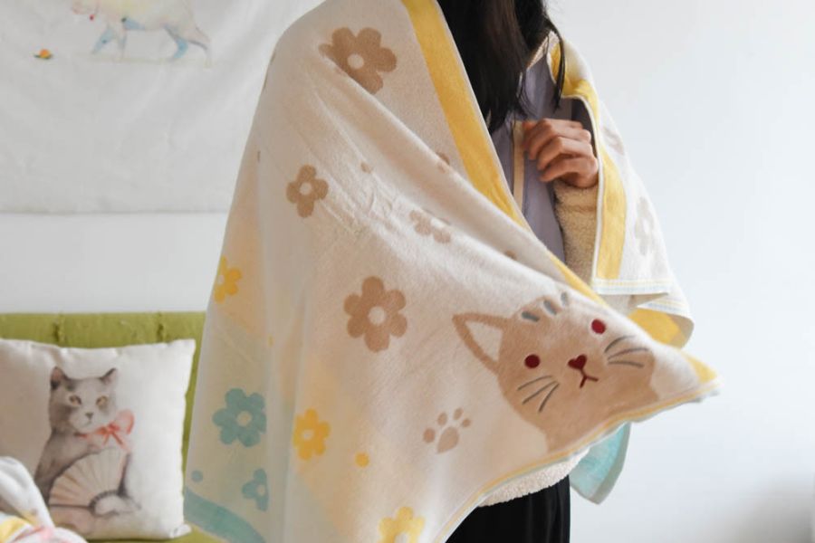 【五星級享受】長絨純棉浴巾毛巾 