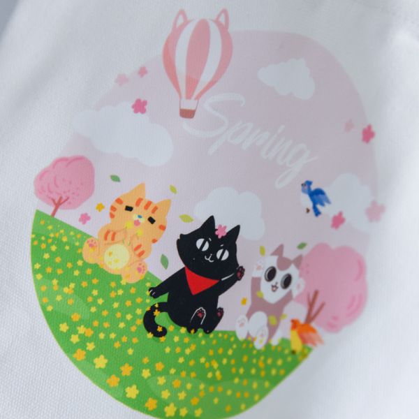 【hi!spring春季三隻貓】貓樂園原創設計IP帆布托特包 
