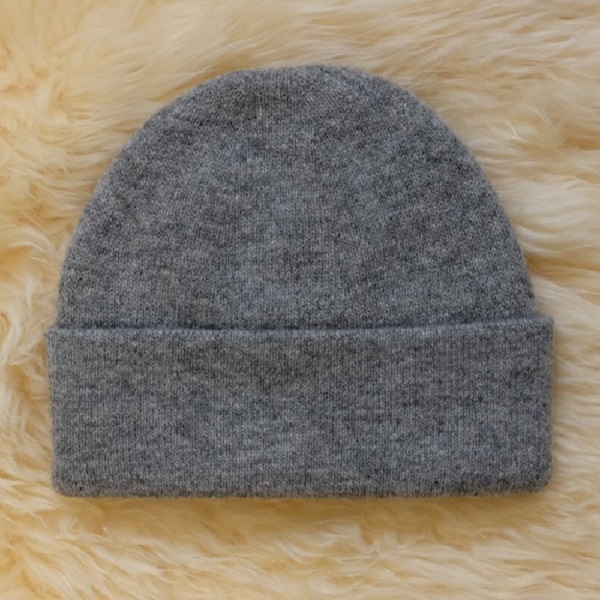 灰色100%紐西蘭純美麗諾羊毛帽 雙層純羊毛保暖帽登山帽男用女用 羊毛帽,保暖帽,登山帽,毛線帽