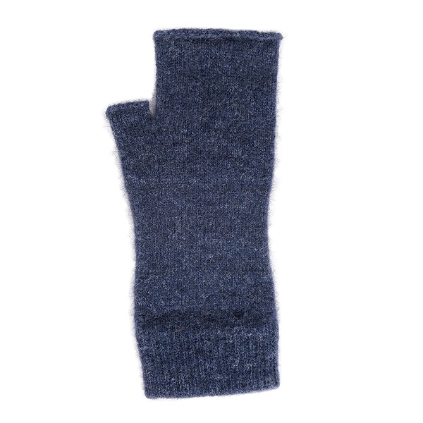 丹寧色紐西蘭貂毛羊毛袖套手套 保暖露指手套-美型袖套造型女用手套 保暖手套,袖套,羊毛手套,露指手套