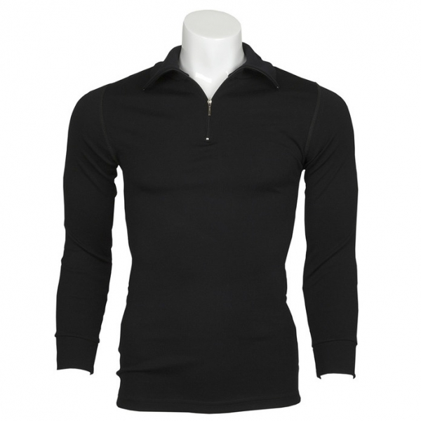 黑色厚款澳洲MerinoSkins運動型保暖衣100%純羊毛衛生衣 拉鍊立領長袖黑色(透氣衛生、天然吸濕排汗) 羊毛衛生衣,衛生衣,保暖衣,吸濕排汗