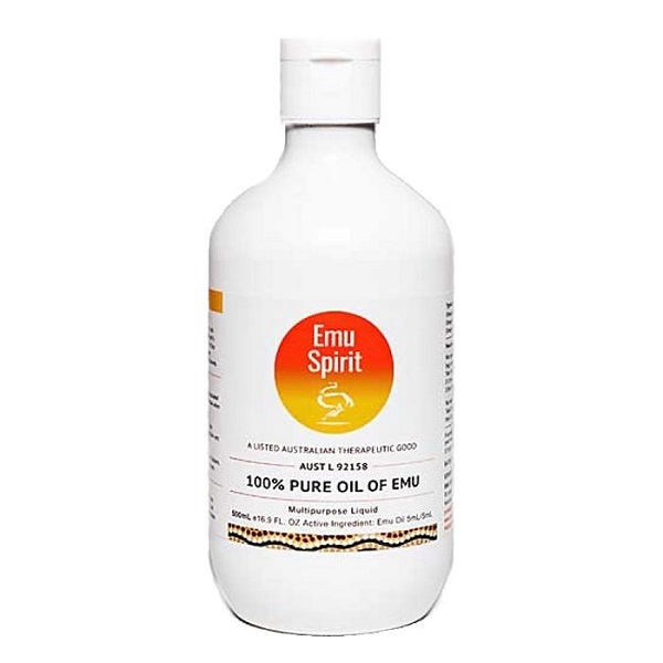 澳洲EmuSpirit純鴯鶓油500ml基底油保養油(特大瓶) 皮膚過敏,異位性皮膚炎,皮膚乾癢,曬傷