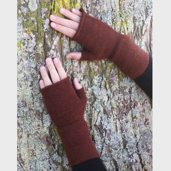 棕色紐西蘭貂毛羊毛袖套手套 保暖露指手套-美型袖套造型女用手套 保暖手套,袖套,羊毛手套,露指手套