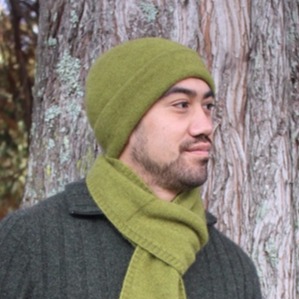 紐西蘭貂毛羊毛帽*橄欖綠*雙層保暖帽男用女用 保暖帽,保暖帽男,保暖帽女,羊毛帽