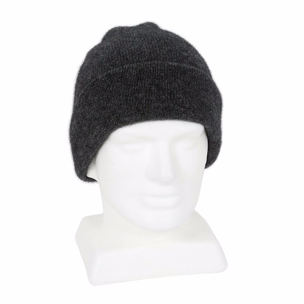 紐西蘭貂毛羊毛帽*炭灰色*雙層保暖帽男用女用 保暖帽,保暖帽男,保暖帽女,羊毛帽