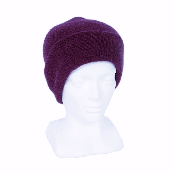 紐西蘭貂毛羊毛帽*紫莓色*雙層保暖帽男用女用 毛帽,保暖帽,羊毛帽,保暖帽推薦,保暖帽登山