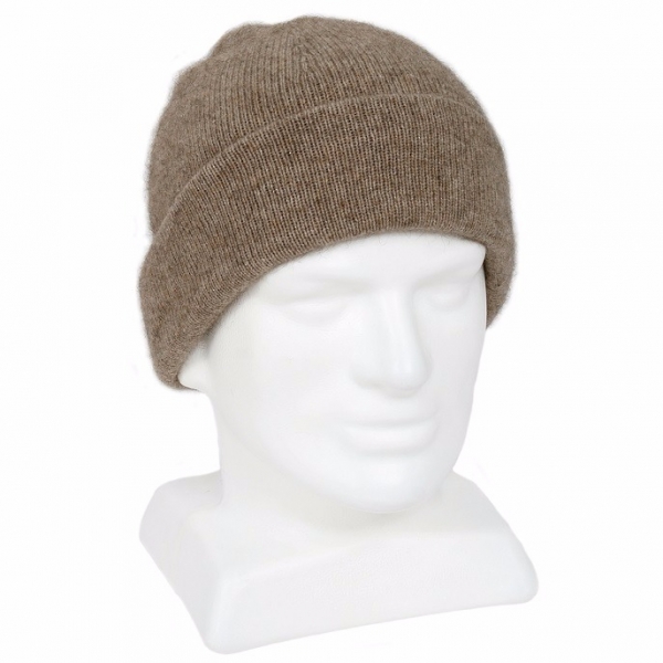 紐西蘭貂毛羊毛帽*奶茶色*雙層保暖帽男用女用 毛帽,登山保暖帽推薦,保暖帽,防寒保暖帽,雪地帽