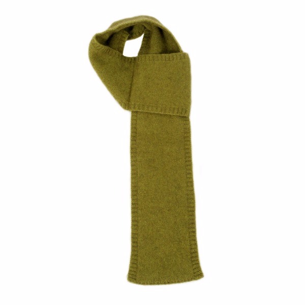 【橄欖綠】紐西蘭貂毛羊毛圍巾(窄版12公分) 輕巧保暖圍巾懶人圍巾-男用女用 圍巾,保暖圍巾,羊毛圍巾,保暖,羊毛