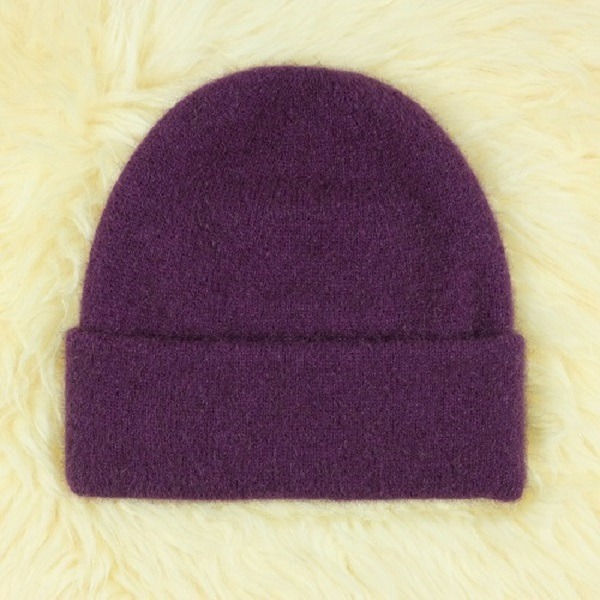 紐西蘭貂毛羊毛帽*紫莓色*雙層保暖帽男用女用 毛帽,保暖帽,羊毛帽,保暖帽推薦,保暖帽登山