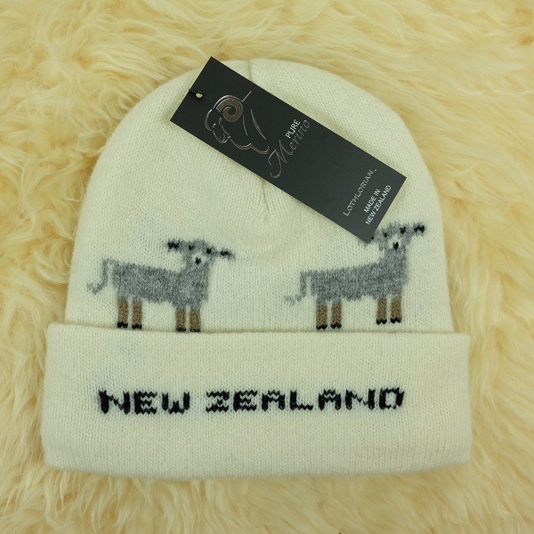 羊咩咩【米白】紐西蘭100%純美麗諾羊毛帽 雙層冬季保暖帽-登山旅遊居家外出頭部保暖 羊毛帽,保暖帽,登山帽,毛線帽