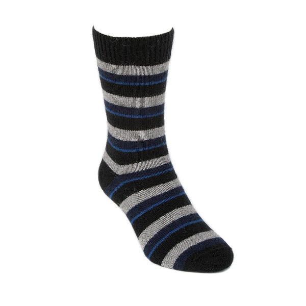 多彩條紋【藍灰黑】紐西蘭貂毛羊毛襪保暖襪 冬季保暖襪休閒襪男用女用 保暖襪,毛襪,羊毛襪,雪地襪