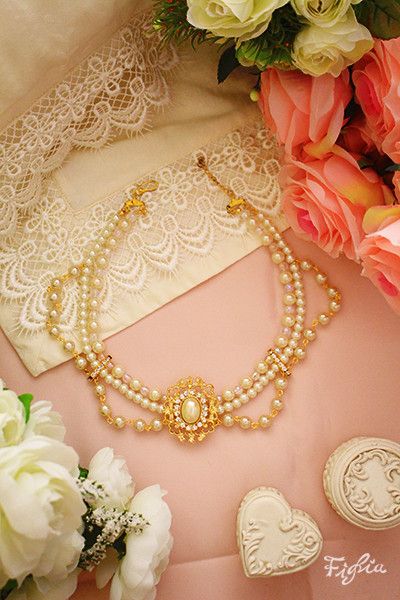 Elizabeth Classic Pearl Necklace伊麗莎白古典雕花珍珠項鏈 項鍊, 珍珠項鍊, 蘿莉塔項鍊, 蘿莉塔時尚, 蘿莉塔配件, 蘿莉塔珍珠項鍊, 華麗項鍊, 婚紗項鍊