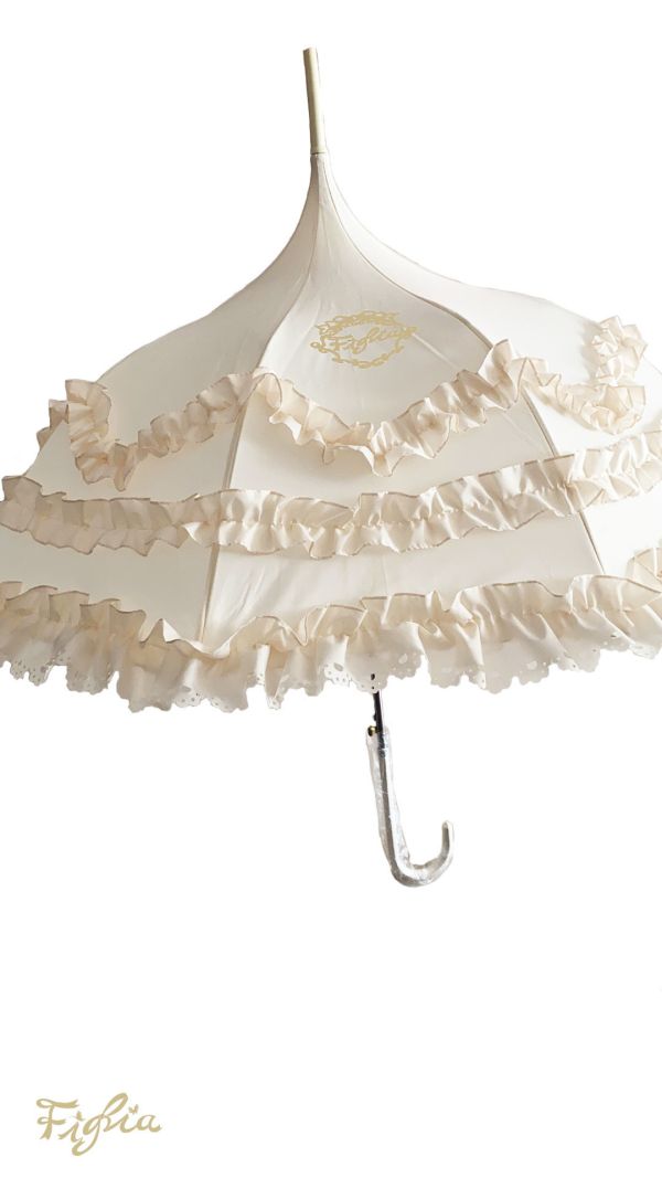 古典浪漫荷葉邊長直傘 傘, 直傘, 荷葉邊, 荷葉邊傘, 復古傘, 蘿莉塔傘,