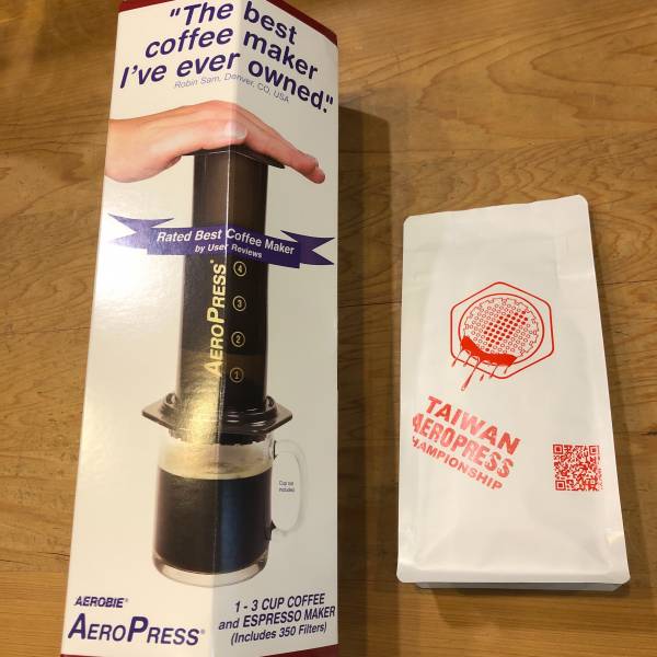 Aeropress 紅字新矽膠頭版本，加贈咖啡豆50g 愛樂壓、Aeropress、coffee maker、美國製
