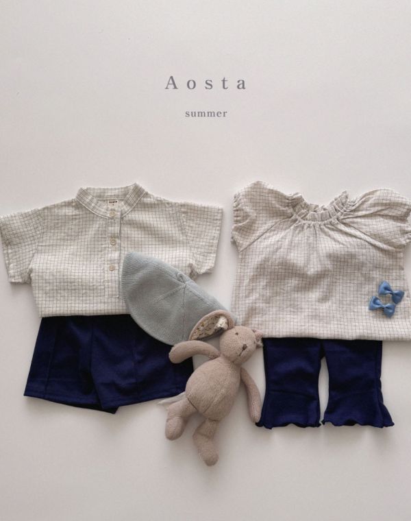 Aosta｜夏·亞麻系列｜襯衫／娃娃衣 