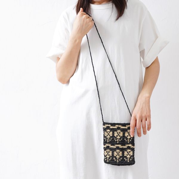 材料包 ☽ Hara Wool 日本原裝 雙色紙線手機袋 