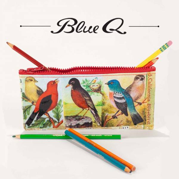 Blue Q 筆袋 - Birds 鳥 筆袋,收納袋,米袋,環保,創意,設計,再生,公益