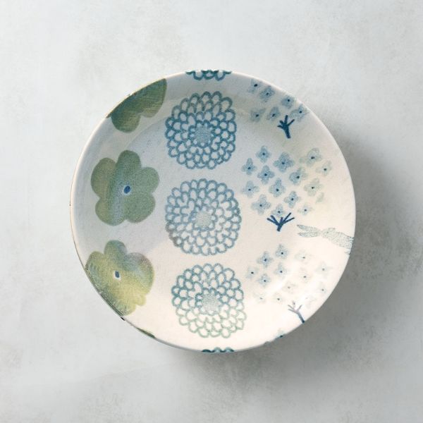 日本美濃燒 - 輕量咖哩盤 - 小兔迴旋曲(21.7cm) 咖哩盤,深盤,湯盤,陶瓷餐具