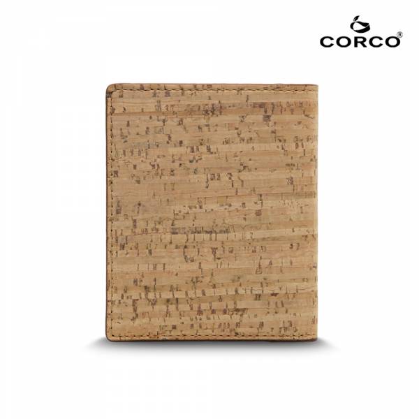CORCO 輕薄軟木短夾 - 原棕色 軟木,韓國,環保