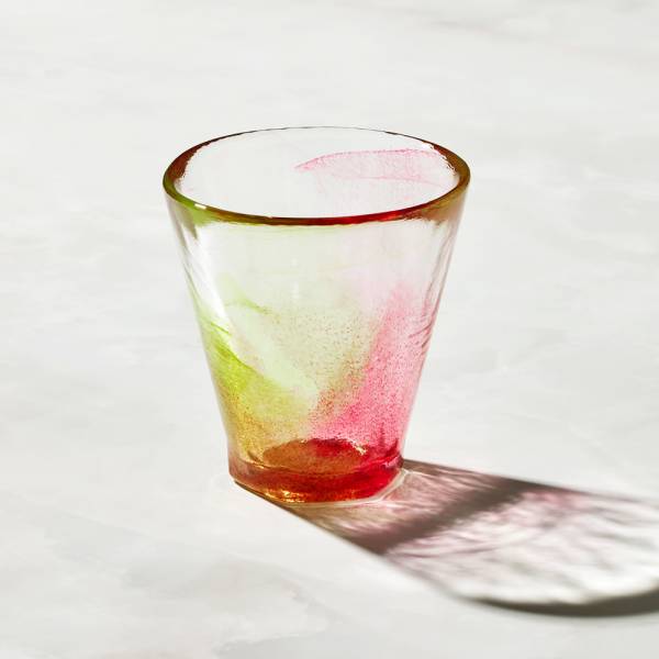 日本富硝子 - 手作夏日六角冰晶杯 - 蘋果糖 (170ml) 日本,玻璃,玻璃杯,飲料杯