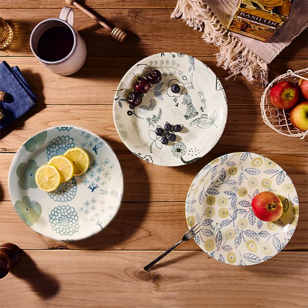 日本美濃燒 - 輕量咖哩盤 - 3件組(21.7cm) 咖哩盤,深盤,湯盤,陶瓷餐具