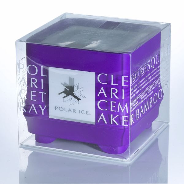 POLAR ICE 極地冰盒 - 方竹系列-紫色 (角冰) 製冰盒、冰盒、冰球