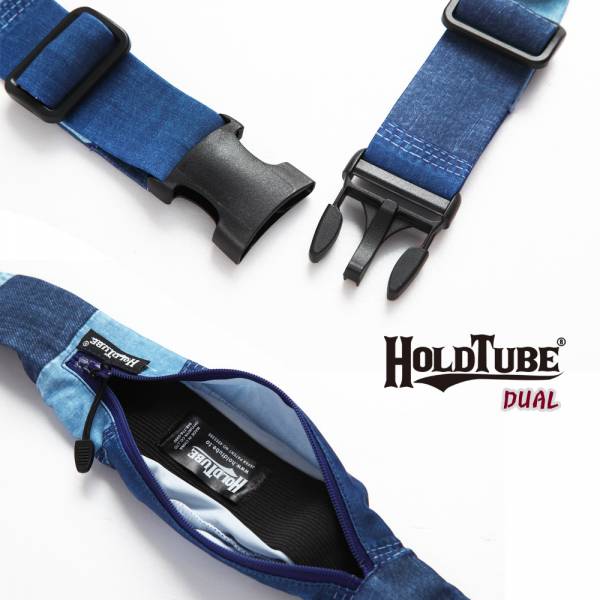 HOLDTUBE 運動腰帶-雙口袋-個性丹寧 運動腰帶、水瓶袋、時尚單品、運動配件