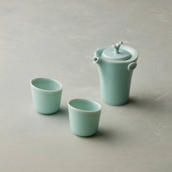 安達窯 - 青瓷 - 森呼吸茶組 - 3件組(禮盒裝) 台灣製造,茶具組,禮盒