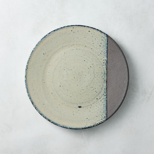 日本澤藍美濃燒 - 森林淺盤 - 十六夜 - L (24.5 cm) 瓷器,日本製,食器,手工,檢驗合格,餐盤,大盤