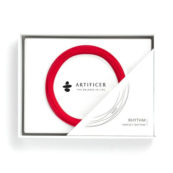 Artificer - Rhythm 運動手環 - 紅 手環,飾品,天然礦物,健康,設計,生物電流,負離子,遠紅外線,安全,專利