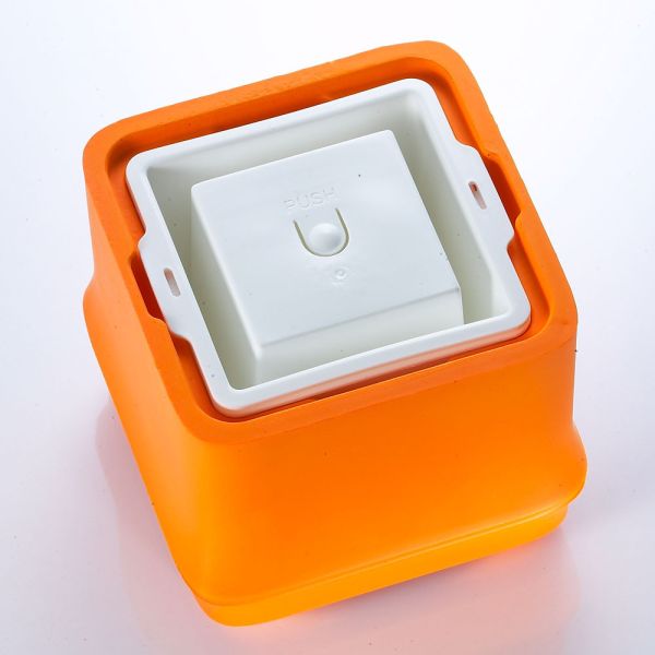 POLAR ICE 極地冰盒 - 方竹系列-橘色 (正方形冰) 製冰盒、冰盒、冰球