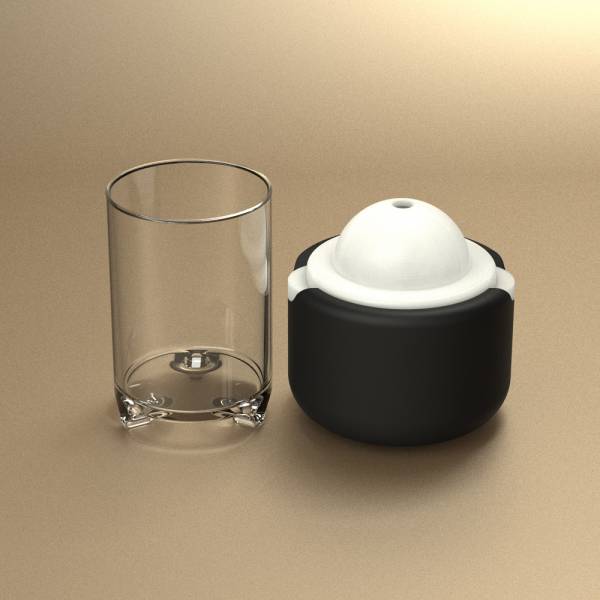 POLAR ICE 極地冰球品酌組 - (單個冰球+杯兩件組) 杯子、酒杯、玻璃杯、三足品飲杯