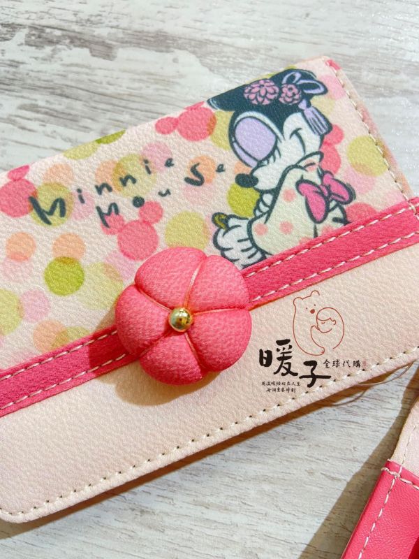 日本迪士尼 特價 米妮立體櫻花花朵卡夾 