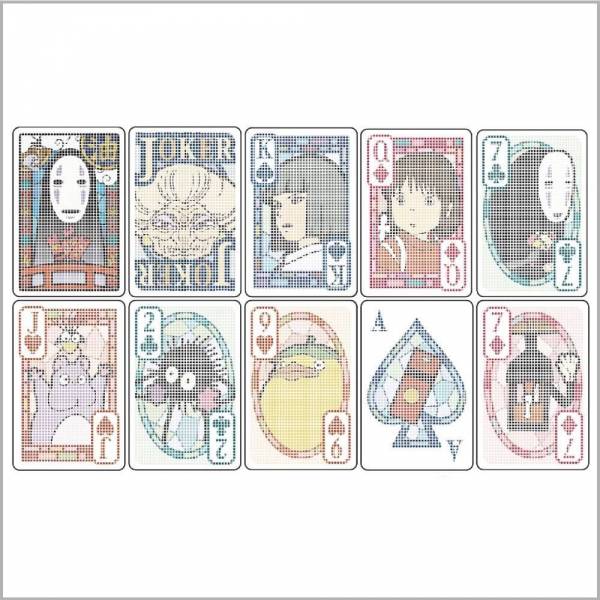 日本透明撲克牌 5款可選：龍貓/哆啦a夢/神隱少女/角落生物/柯南 