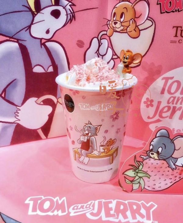 日本人氣咖啡店 超級快閃限量 Tom&Jerry杯緣子 