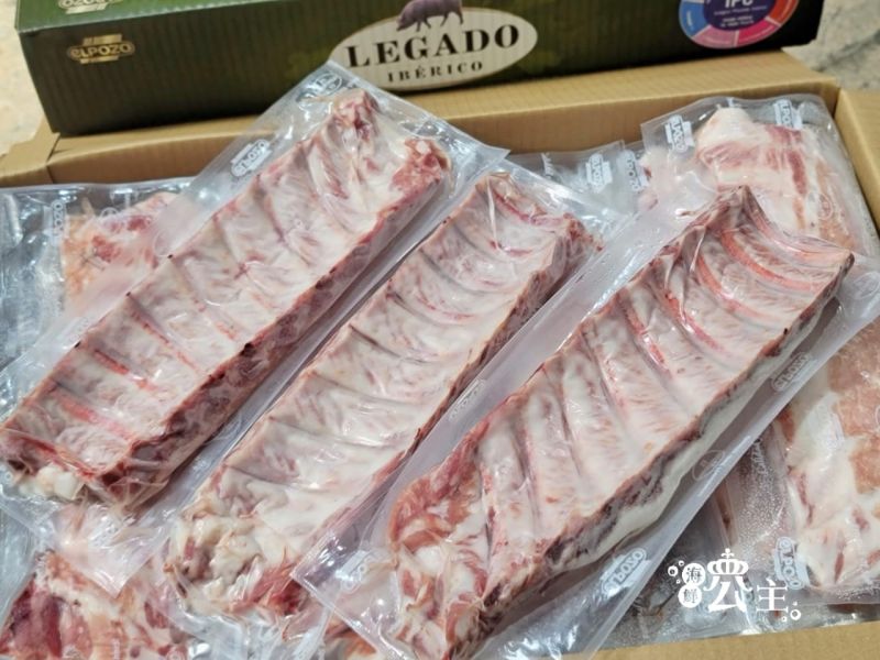 (免運) 西班牙伊比利豬肋排  每排400g *3包 
