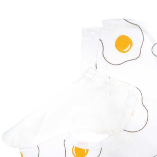 有機棉花瓣口水巾-蛋黃哥 口水巾,有機棉,口慾期,抑制細菌