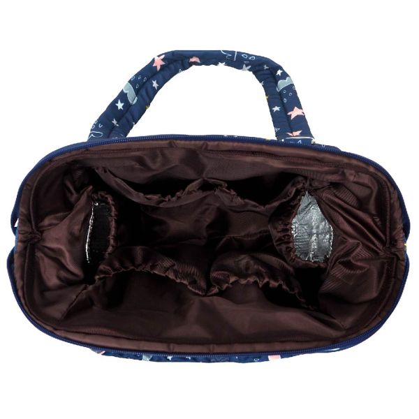 大開口多格層大容量媽媽包(附同款揹帶)-深藍夜空 媽媽包,側背包,肩揹包,防潑水,減壓包包,多功能包包,大容量,多夾層
