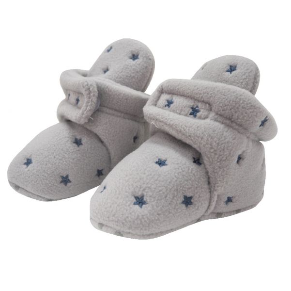 嬰兒保暖鞋-灰星星 極致保暖,對抗寒冬,親膚柔軟,可愛花色,溫暖紮實,穿脫方便,照顧寶寶